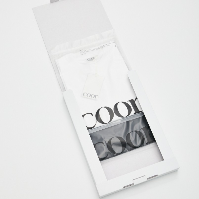 [COOR] 2PACK スーピマ コットン Tシャツ(ブラック+ホワイト 11,970円