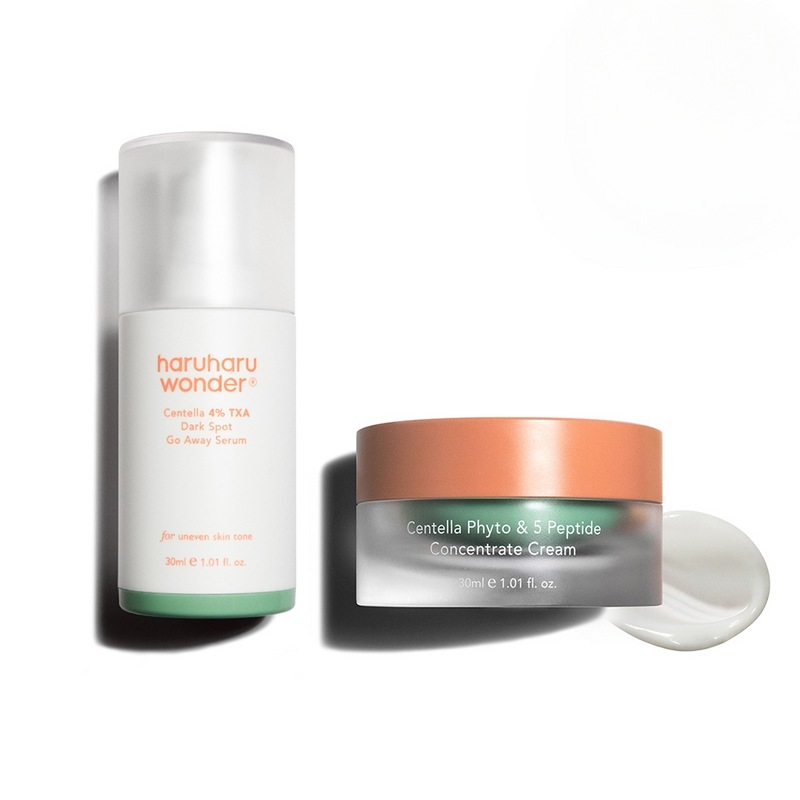 ハルハルワンダーセンテラペプチドクリーム+ダークスポットゴアウェイセラム30ml 2種セット