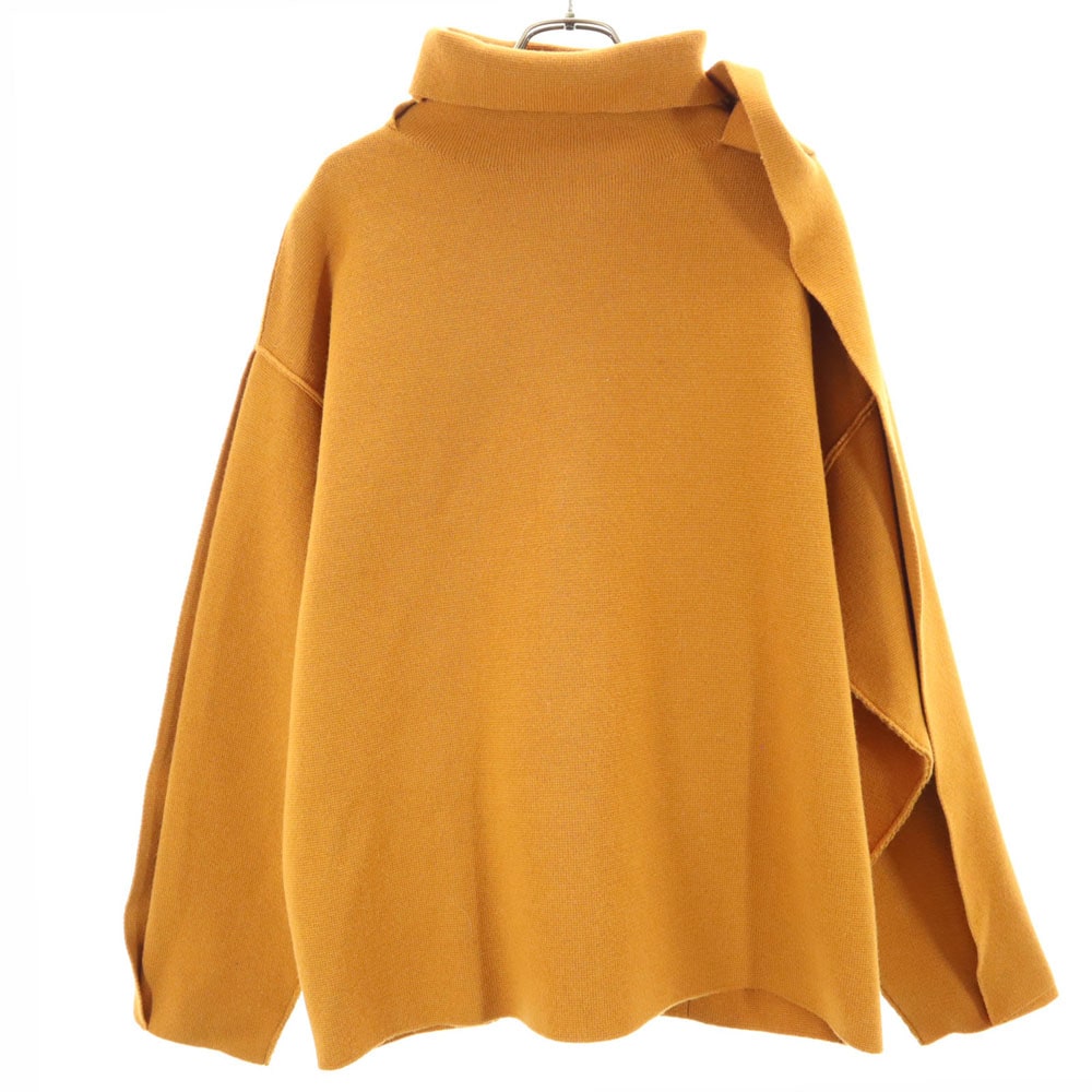 アイレネ ウールブレンド 長袖 ニット 36 オレンジ系 IRENE カットソー レディース