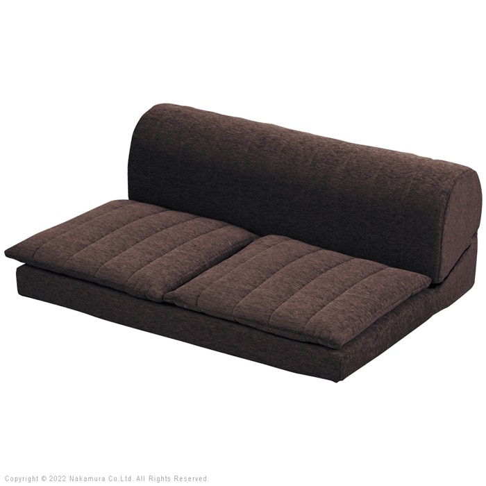 フリースタイルローソファ 二人掛け 低反発 ルシオ 71500053-BR ブラウン