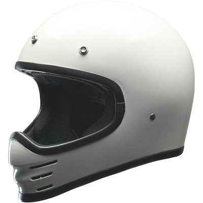 他サイト： リード工業 (LEAD) バイク用 フルフェイス スクランブラーヘルメット RUDE (ルード) ホワイト フリーサイズ (57-60cm未満)の商品画像
