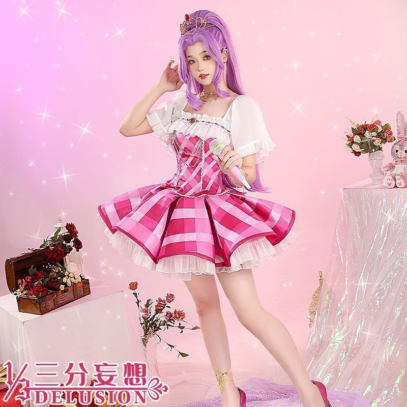 三分妄想アイドルイベントcos服神崎美月ワンピースコスプレ女装cosアニメ衣装c服