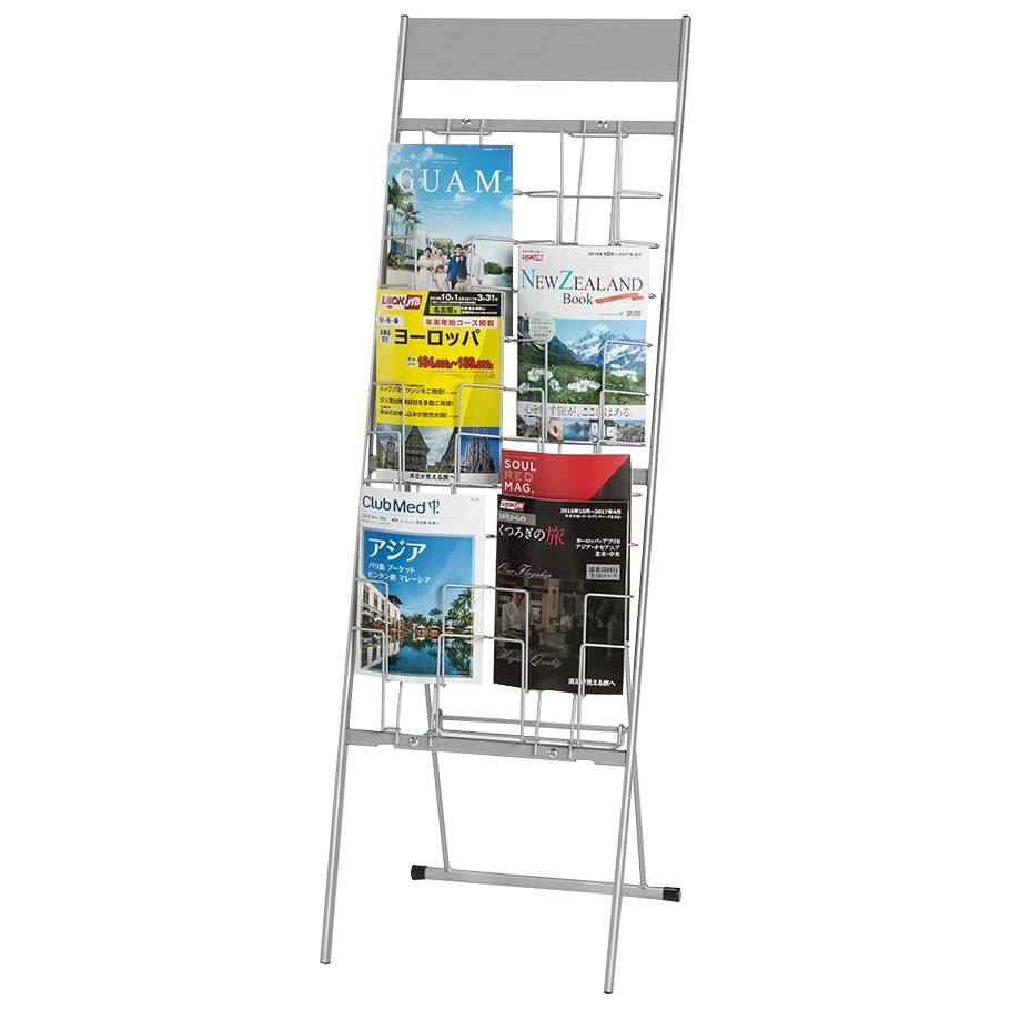 ナカキン パンフレットスタンド 2列10段 DP-W210S