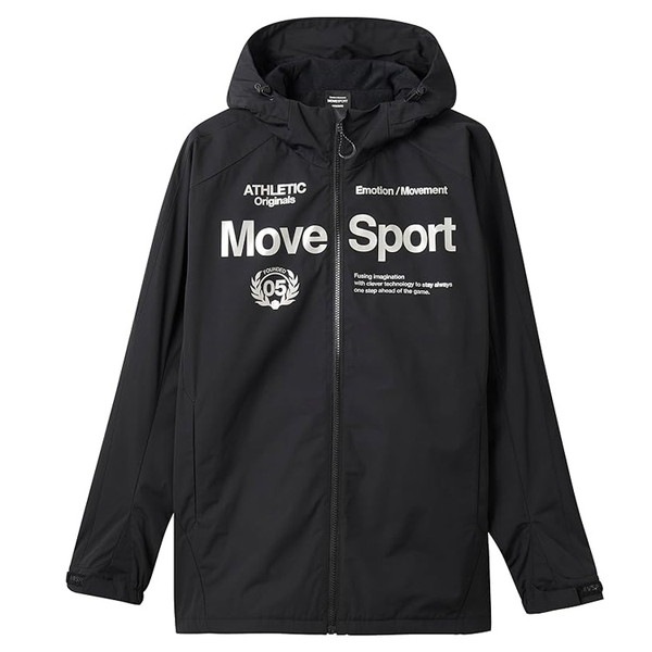 DESCENTE デサント ムーブスポーツ HEATNAVIブラッシュド オーセンティックロゴ フーディー マルチスポーツ WUPニットジャケット ST4FWB34M-BK00