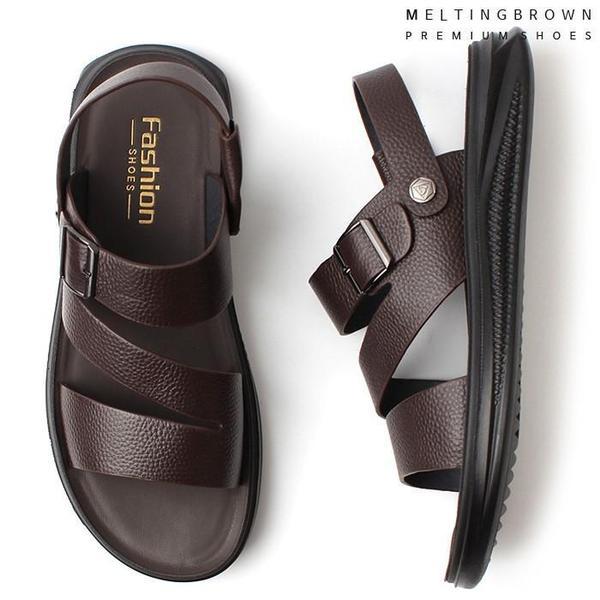 メンズオフィスサンダル メンズ夏サンダル メンズレザーサンダル AL01
