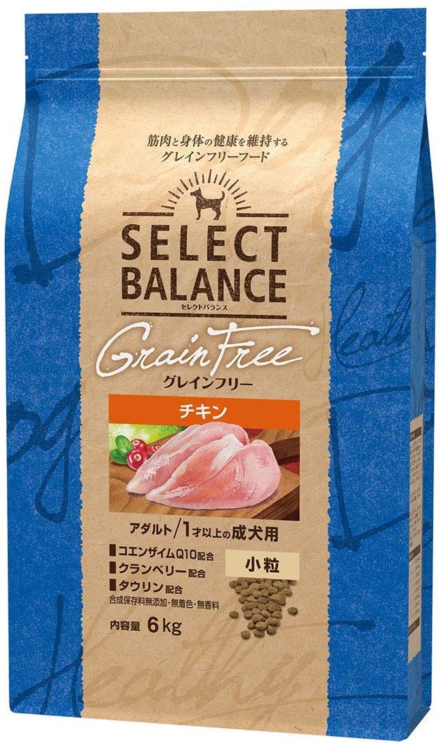 【取寄せ】セレクトバランス グレインフリー アダルトチキン 小粒 1才以上の成犬用 6kg