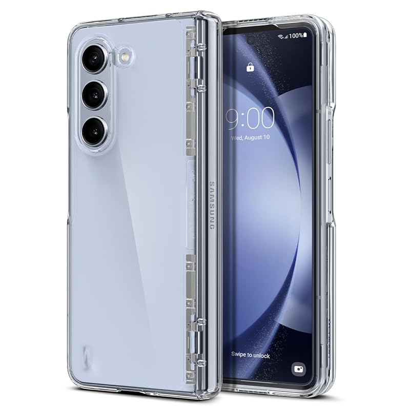 Spigen Galaxy Z Fold5 ケース [ SC-55D SCG22 ] 超薄型 超軽量 耐衝撃 ワイヤレス充電 対応 さらさら マット仕上げ レンズ保護 指紋防止 擦り傷防止 ギャラ