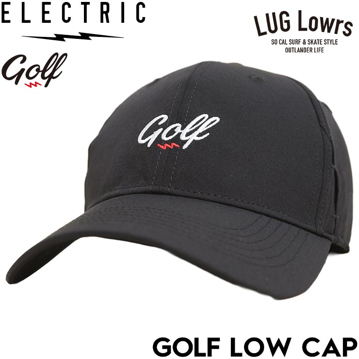 ELECTRIC GOLF エレクトリック ゴルフ ストラップキャップ ナイロンキャップ 帽子 GOLF LOW CAP - BLACK EG26SC01 日本代理店正規品