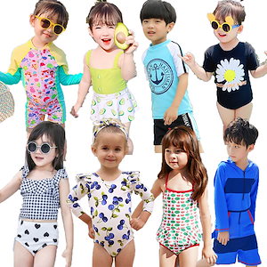 2020夏韓国ファッション子供水着ビキニ キッズ子供服男女兼用子ども水着 女児女の子男の子水着 ラッシュガード キッズ水着 女の子日焼け長袖