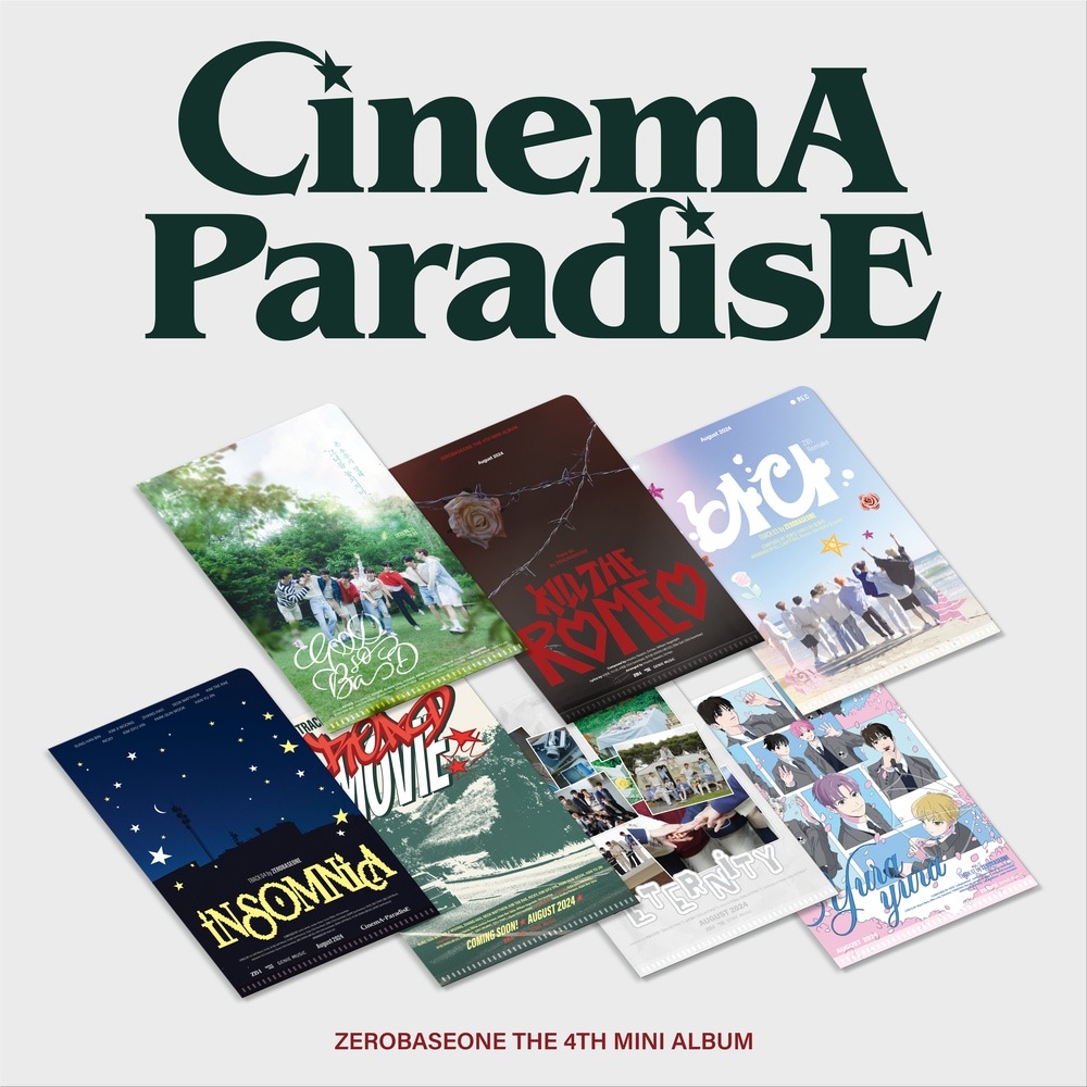 [MEGA][7種セット] (ZEROSE ver.) ZEROBASEONE ミニ4集アルバム CINEMA PARADISE 韓国チャート反映 ZB1