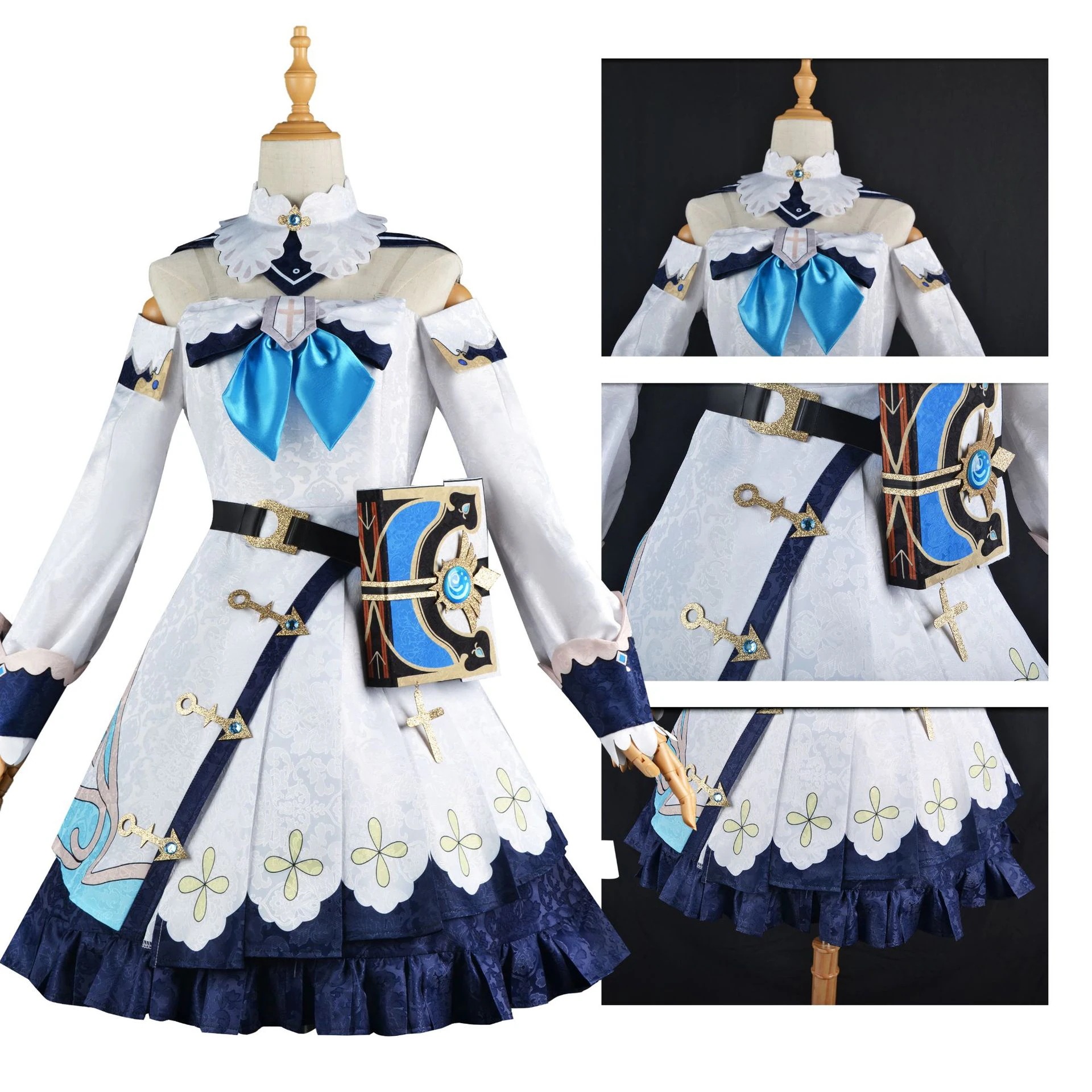 元神バーバラcos服プリンセススカート五星ゲームアニメショーセットコスプレ衣装女装