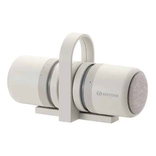 リズム 9YYA30RH08 防水ポータブルスピーカー Bluetooth対応 ライトグレー