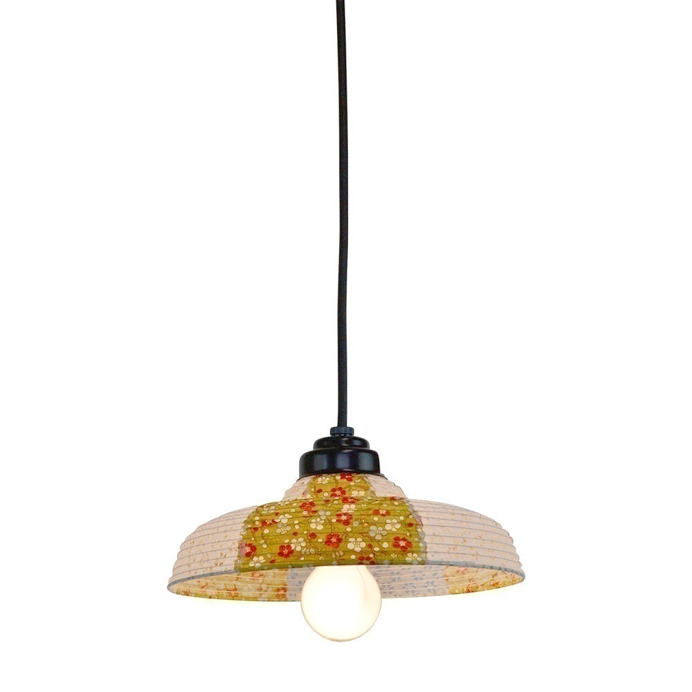 ペンダントランプ 和風モダン おしゃれ アジアン レトロ 明かり 照明器具 和室 和紙 日本製 シーリングライト 1灯 プラムゴールドx小梅白 LED対応 8,514円