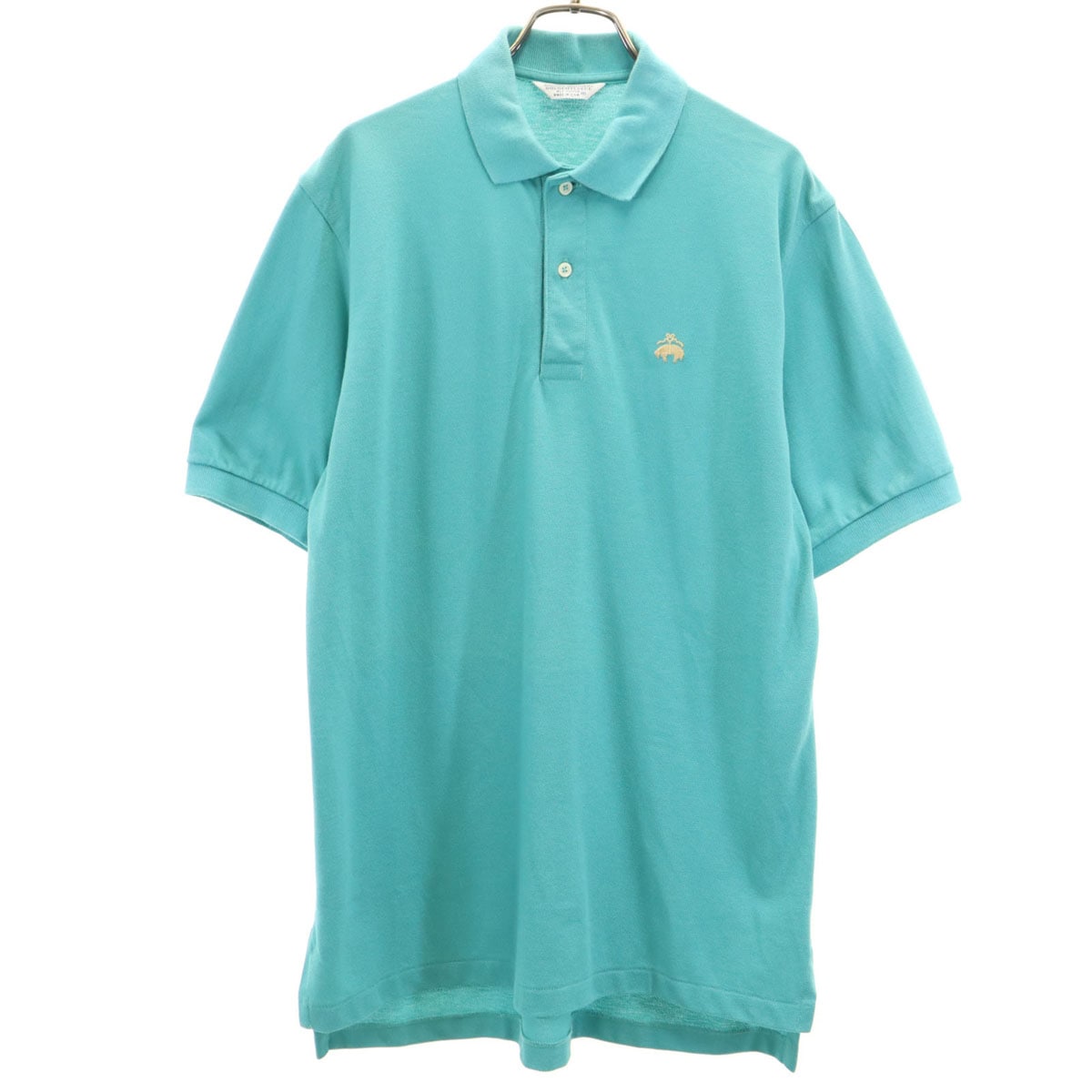 GOLDEN FLEECE ゴールデンフリース 90s オールド 半袖 ポロシャツ M ブルーグリーン ブルックスブラザーズ メンズ 古着