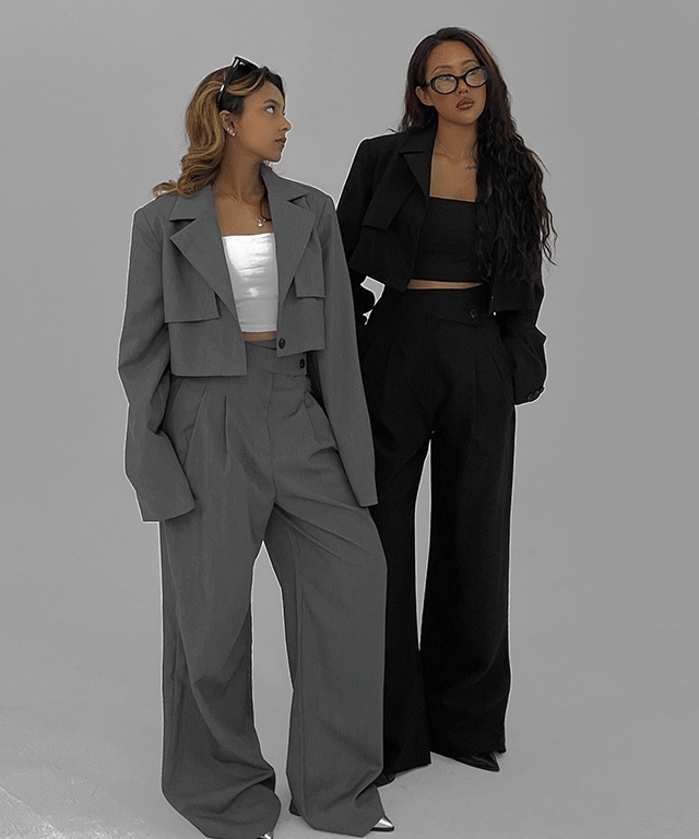 【セット】ニューソフィー クロップ テーラード セット