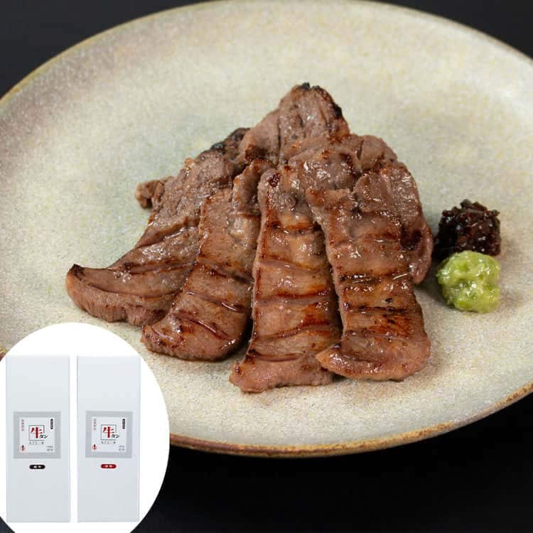 宮城 「陣中」 牛タン丸ごと一本塩麹熟成食べ比べセット 牛タン丸ごと一本塩麹熟成 （240g）仔牛の牛タン丸ごと一本塩麹熟成 （240g） 離島は配送不可 7270065 お歳暮 お中元 お土産 ご進