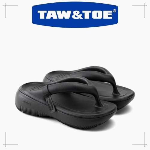 TAW&TOE 正規品 Zerovity Plumpy (BLACK) ビーチサンダル 男女兼用