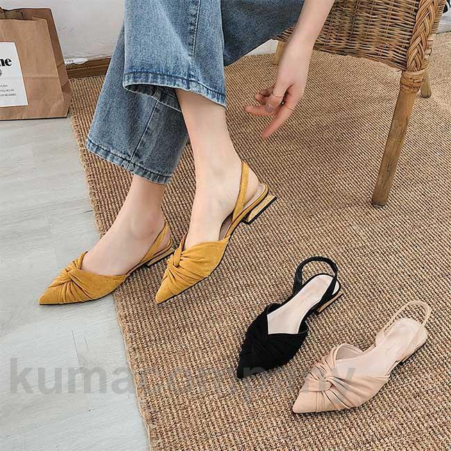 サンダル レディース オフィスサンダル ポインテッドトゥ 太ヒールサンダル ローヒール サマーサンダル レトロ サマーシューズ 美脚 婦人靴