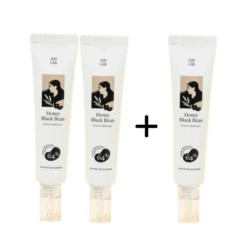 [25SS/New](2+1)ハニーブラックビーン頭皮アンプル40ml #黒豆エキス64%以上配合 #塗る頭皮栄養剤