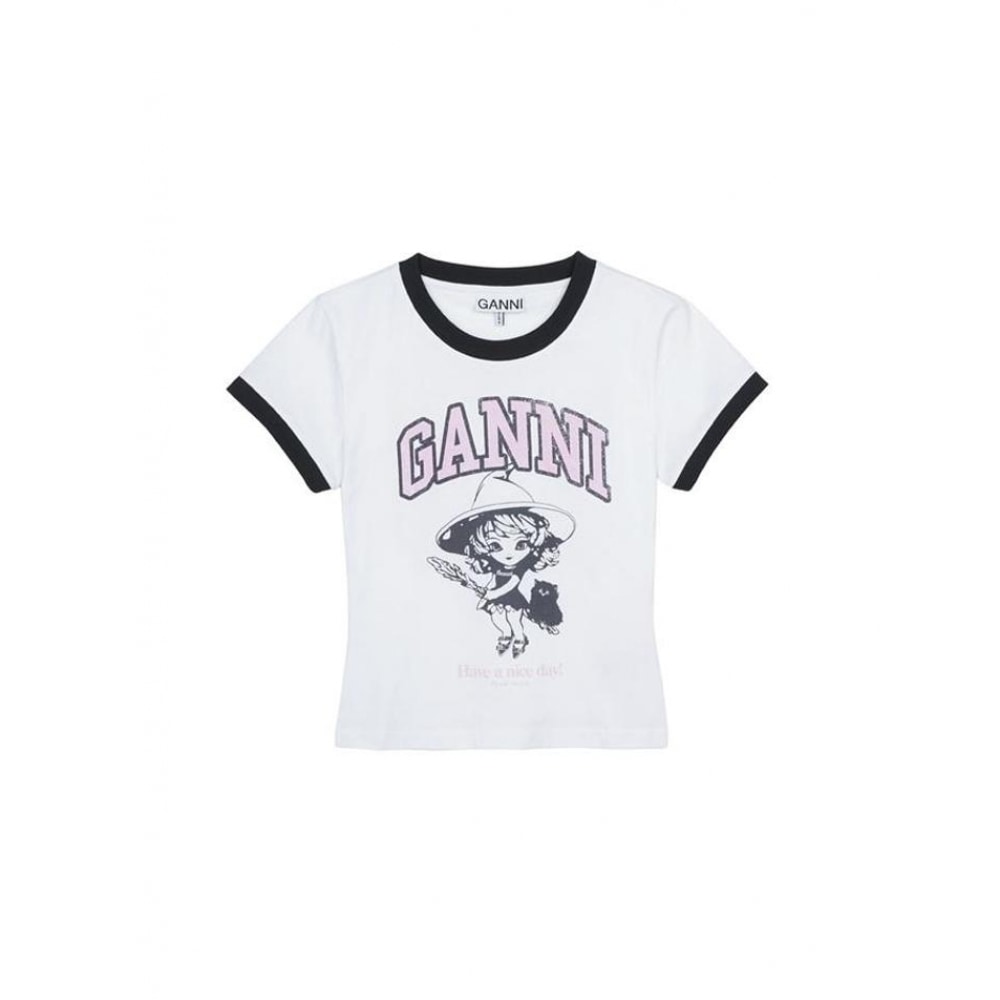 GANI レディースベーシックジャージーワイドスモール T シャツ T4156-151