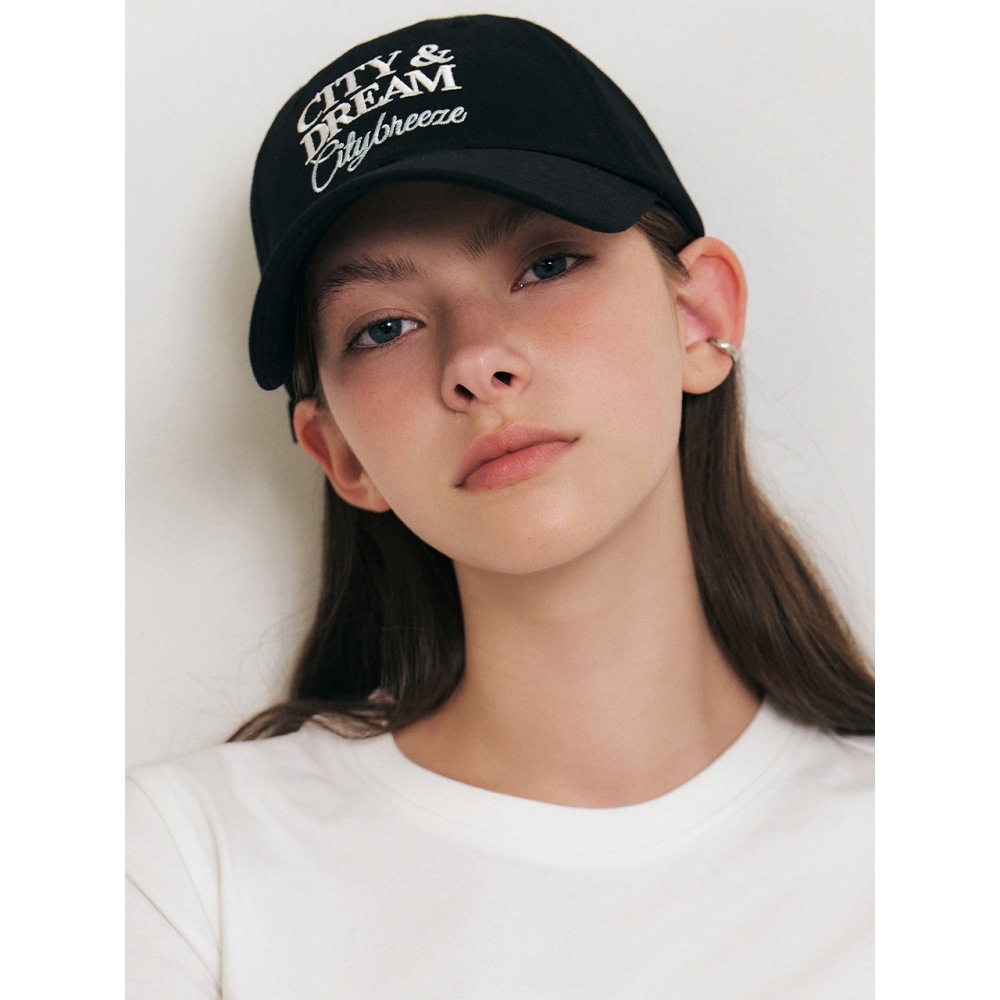 シティブリーズシティ&ドリームコットンボールキャップオールブラック