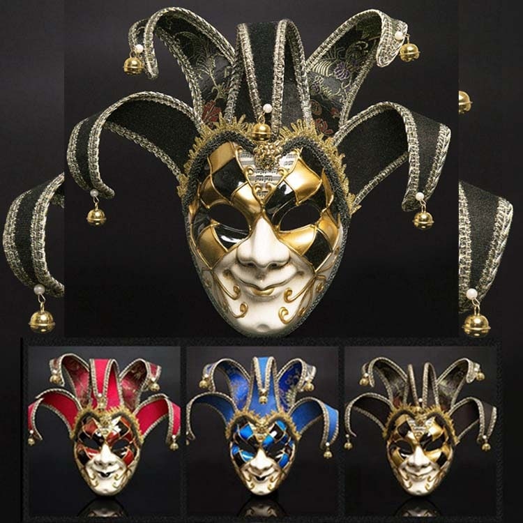 ヴェネツィアマスク マスク ブラック 社交ダンス ベネチアン ハロウィン 仮面 お面 仮装 ピエロ