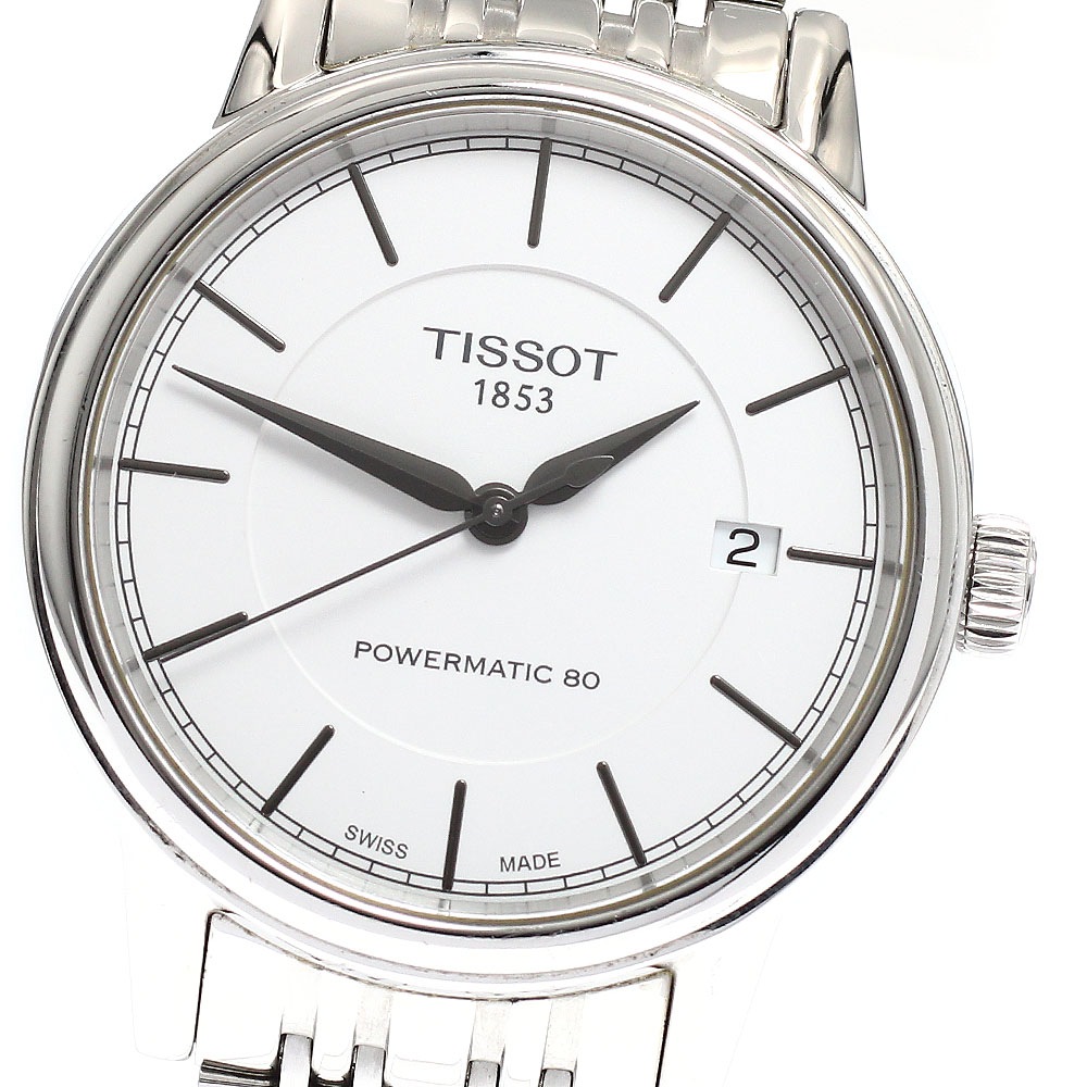 ティソ TISSOT T085407 パワーマティック80 デイト 自動巻き メンズ _917171【中古】