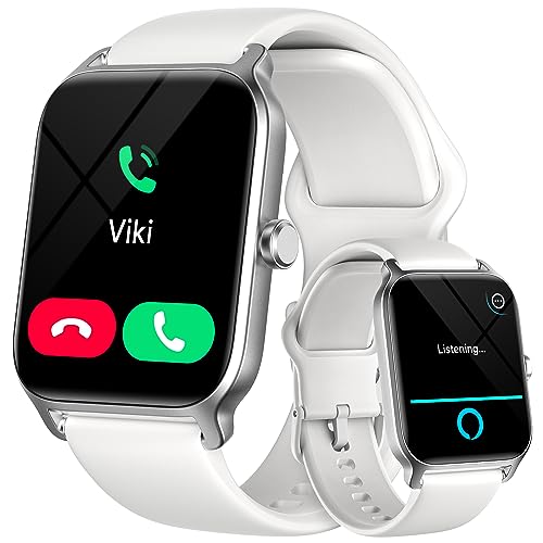 スマートウォッチ【通話機能付き＆Alexa音声2024】 酸素濃度 Bluetooth5.3 1.8インチ大画面 smart watch Line/Twitter/Eメール/着信＆メッセージ通知 睡眠