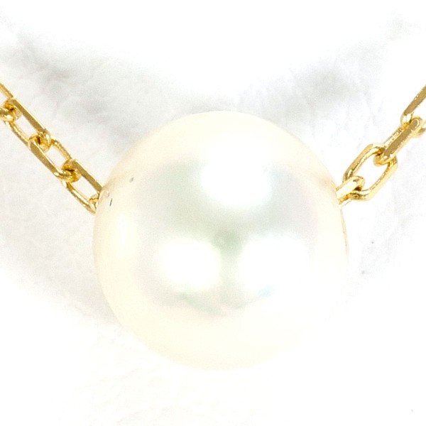 K18 18金 YG イエローゴールド ネックレス パール ジュエリー 中古