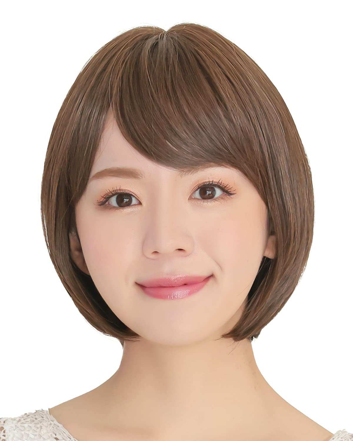[AQUADOLL(アクアドール)] ウィッグ 医療用 帽子 ショート ボブ パジャマウィッグ フルウィッグ レディース 自然 かつら 耐熱 前髪あり 抗がん剤治療用 通気性 軽量 小顔効果 快適 フ