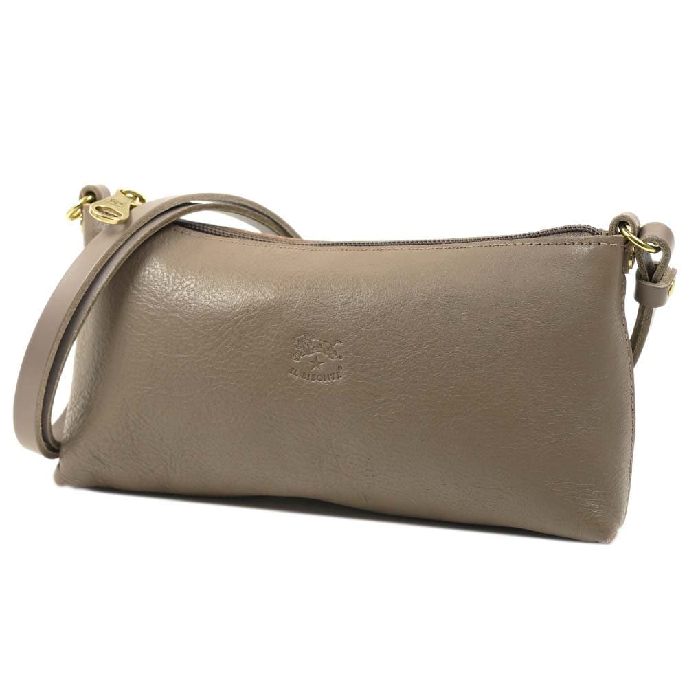 イルビゾンテ ショルダーバッグ ハンドバッグ IL BISONTE レディース TORTORA グレー レザー 本革 斜めがけ BSH091-PVX001-GY121B