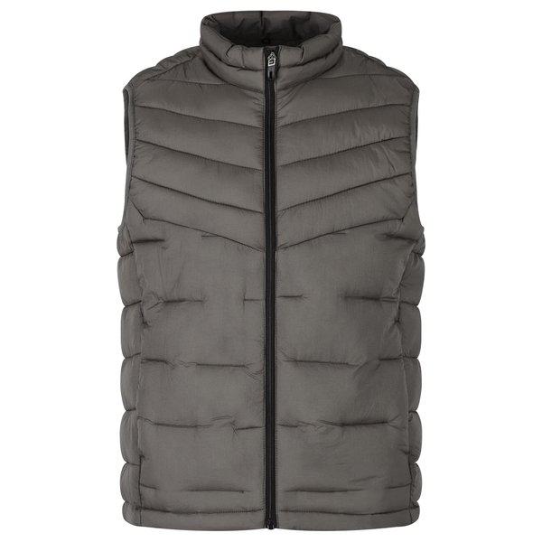 メンズ高密度ウェルロンハイネック軽量ベストパディング DD-VEP-K4WMV901-ベージュ