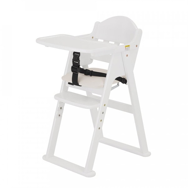 木製ハイチェア CENA lx ホワイト 22417 折畳み式ベビーチェア (生後7ヶ月頃~60ヶ月まで)