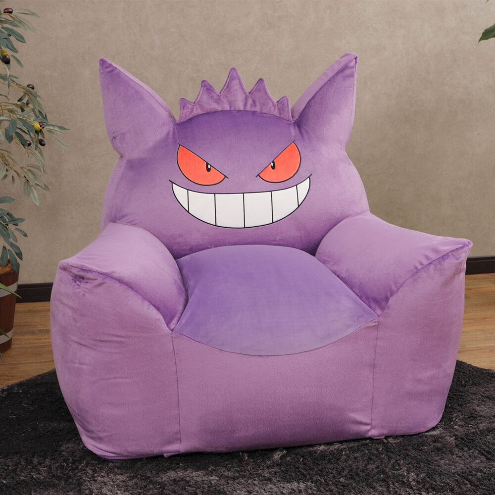 ポケモン ゲンガービーズソファ ゲンガーソファ ポケモンインテリア ビーズクッション キャラクターソファ 洗えるソファカバー