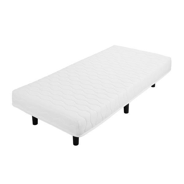 BAM-S ホワイト 脚付きボンネルコイルマットレスS メーカー直送