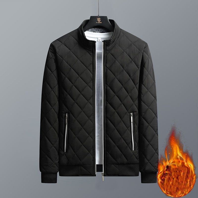 ブラックフライデー急上昇中綿ジャケットメンズ防寒厚ジャケットブルゾンキルティングコート軽いフルジップアウターあったか冬服