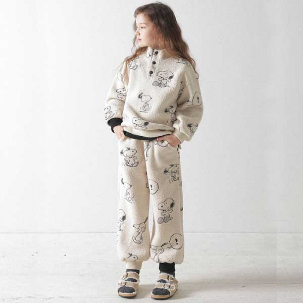 アイラブジェイ P.スヌーピーもこもこ上下セット JUWSE05