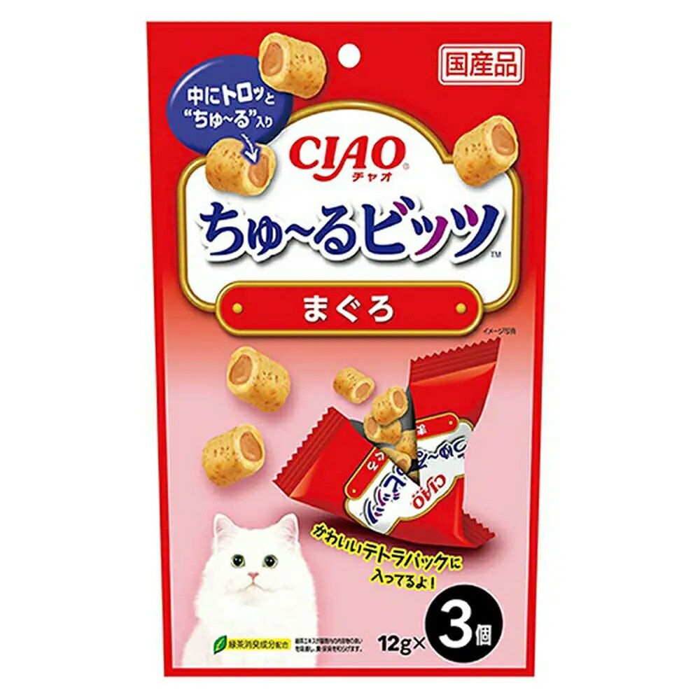 いなば　ＣＩＡＯ　ちゅーるビッツ　まぐろ　１２ｇX３袋X４８　ちゅーる　チュール　猫　ＣＲＣ35―25―83―00―00