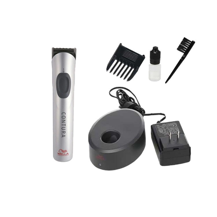 WELLA コントゥラ　HS62 プロ用トリマー　リニューアル　コードレス バリカン トリマー 充電式（WELLA Contura）軽量 静音 低振動 プロ用 業務用 頭髪用 散髪 子供 サロン 坊主