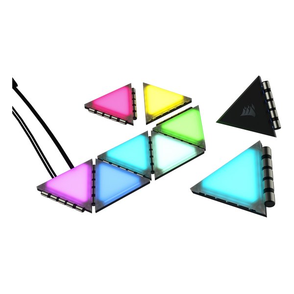 PC内部用ライティングキット iCUE LC100 Smart Case Lighting Starter Kit CL-9011114-WW