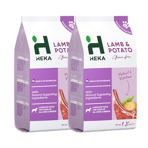 HEKA グレインフリー ドッグフード ラム ポテト 全犬種 全年齢 ドライ 3.6kg (2袋)