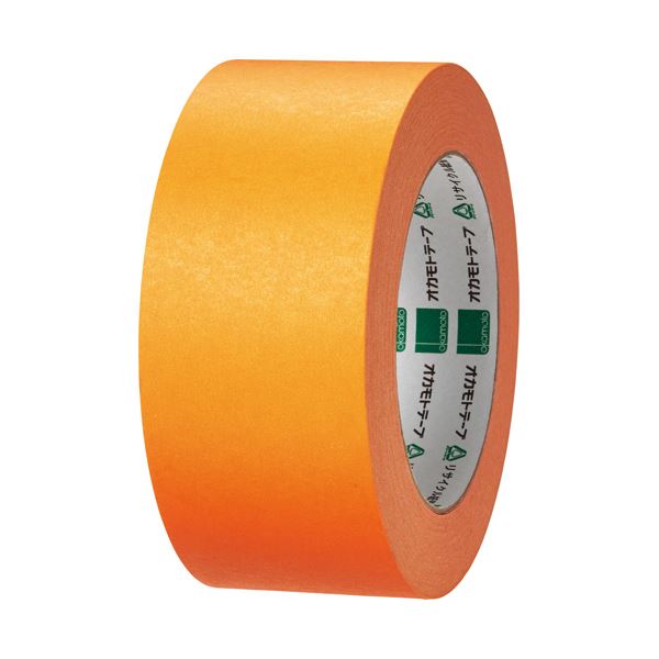 （まとめ）クラフトテープ 環境思い カラーNo.224WC 50mmx50m オレンジ [x10]