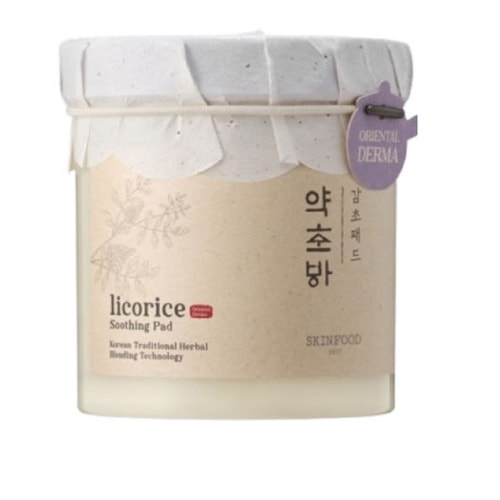 スキンフードハーブハーブ甘草鎮静パッド250g 60枚250g甘草パッド