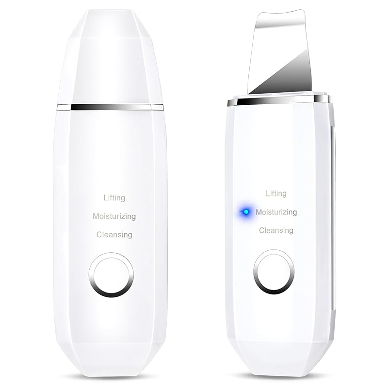 ウォーターピーリング 美顔器 【美顔スタッフのプロが推薦】 超音波ピーリング EMS美顔器 一台4役 自動電源オフ 毛穴ピーリング IPX5防水 多機能美顔器 超音波振動 イオン導出 イオン導入 毛穴