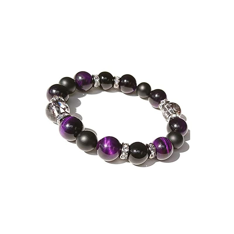 BLESSING Mstyle 天然石 【 魔除 厄除 お守り 開運 】 モリオン パープルタイガー