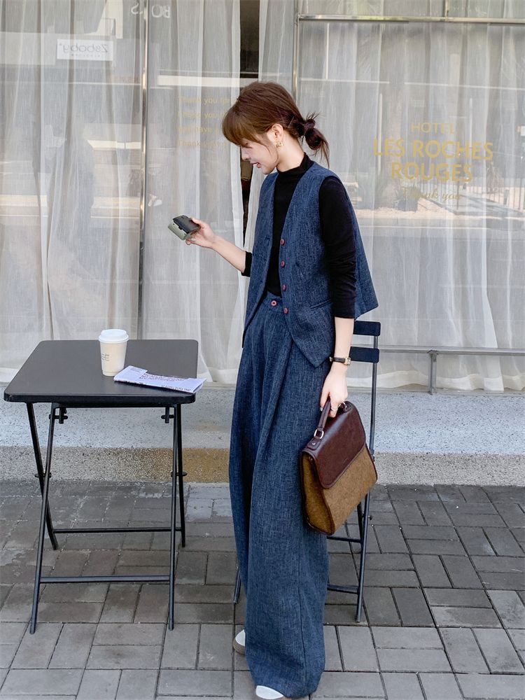 スーツセットアップ卒業式 入学式ウエストコートスーツパンツレディース春秋2点セット気質生活応援ビジネス特集 5,421円