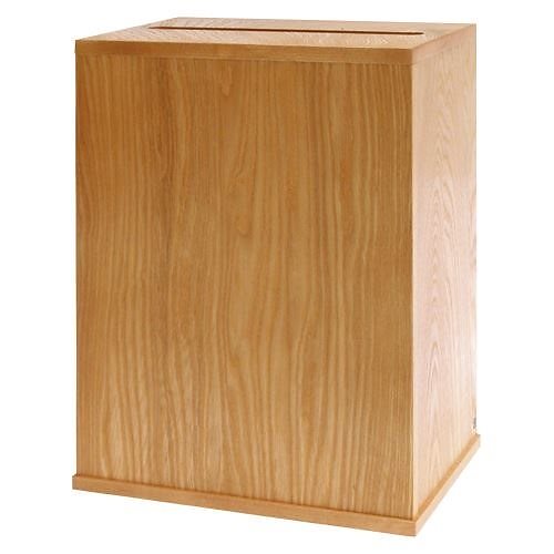 コレクト 入札箱大 木製（MDF）生地塗 鍵付 M-507 00014359
