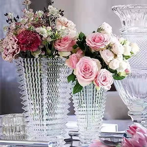 バカラクリスタル花瓶ライト感ホームファニシングレストラン飾り花水フラワーアレンジメント花瓶