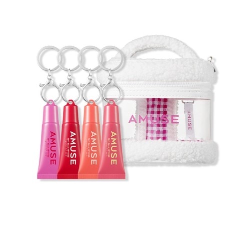 ティントバームキーリング4種&マイ/フラッピーポーチセット