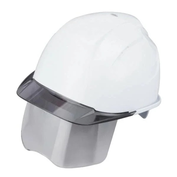 TOYO シールド内蔵ヘルメット No．397F－S－C ワークサポート 保護具 ヘルメット建築用